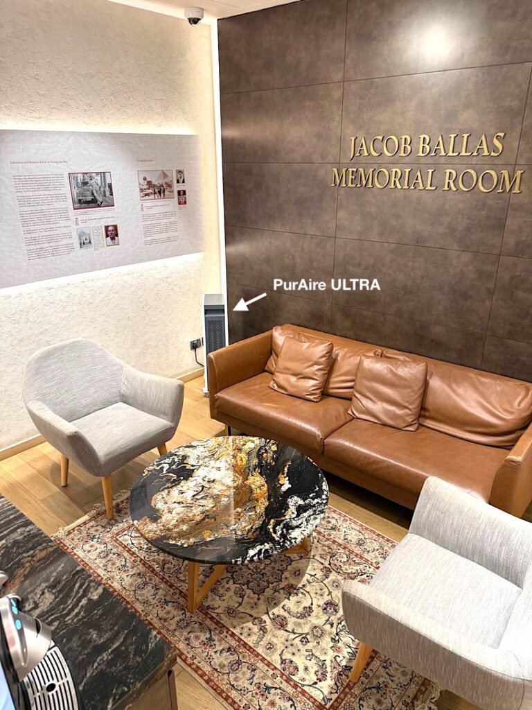 Private smoking area with PurAire Ultra II installed.